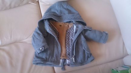 Пальто/куртка Microbe на девочку 6-12 мес