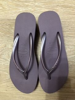Havaianas новые сланцы шлепки на танкетке 40 ориги