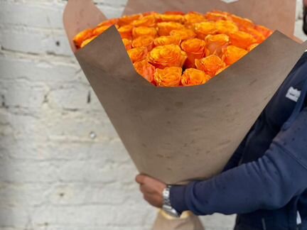 Букет оранжевых роз