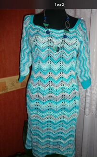 Кружевное Платье вязанное ручная работа