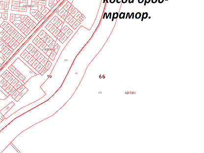 Кадастровая карта полевской косой брод