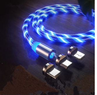 Светодиодный USB кабель Магнитный (3в1)