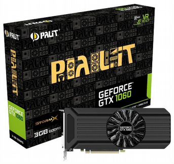 Видеокарта Palit GeForce GTX 1060 3G StormX