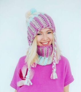 Вязаный Комплект морожкапирожка)