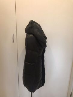 Куртка / жилет удлиненный с мехом каракуля