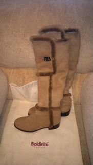 Baldinini замшевые сапоги