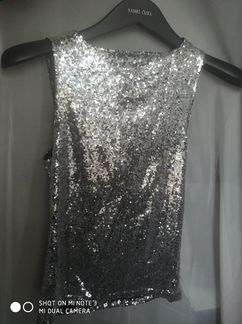 Топ с пайетками