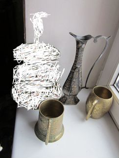 Старинный Кувшин Ваза кружка бронза