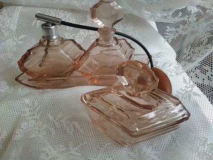 Набор винтажный для туалетного столика