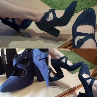 Туфли ботильоны под замш