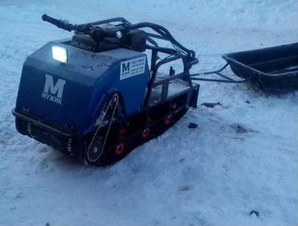 Мотобуксировщик Мужик К- 500/1450/Катки 15 л.с