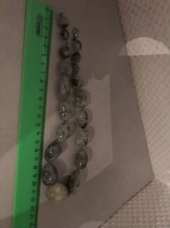 Колье бусы хризолит новые зеленые