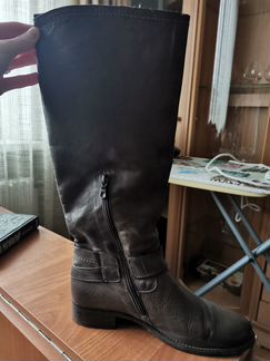 Сапоги женские кожаные