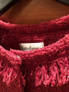 Tutto Bene пиджак новый красный с люрексом