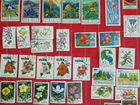 Набор марок Цветы, Грибы, Деревья