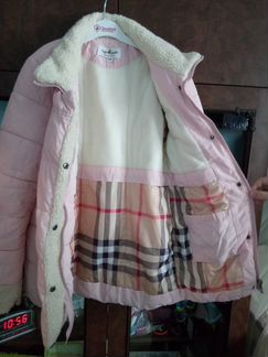 Куртка теплая осень. на девочку. 134рост