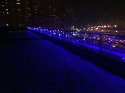 Гирлянда уличная «бахрома» продажа, монтаж