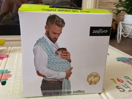 Слинг zaffiro №17 7 Metal/Gray Flowers