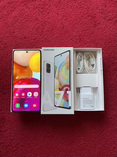 Белоснежный Samsung A71 128 2020 Рст гарантия