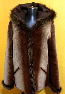 Натуральная меховая куртка-выворотка