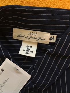 Новая хлопковая рубашка hм и Tommy Hilfiger
