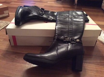 Кожаные сапоги 41 размера Паяна обувь