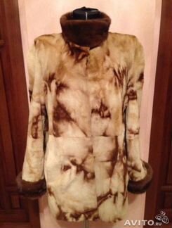 Норковая шуба с соболем