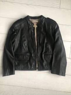 Куртка кожаная женская 40it xs-s Stefanel новая