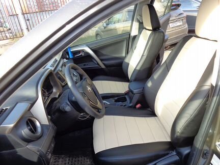 Модельные чехлы Тойота Прадо 150 из экокожи