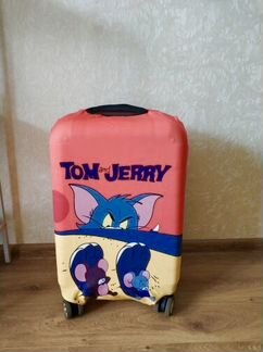 Чехол для чемодана. Том и Джерри. Новый