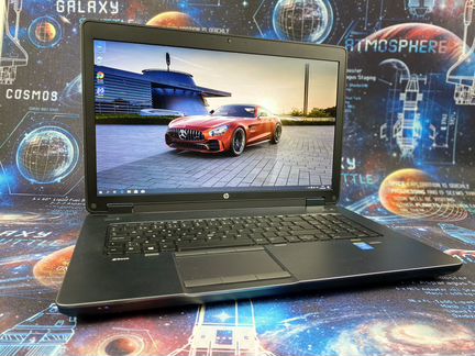 Живой ноутбук HP zbook 17 на i7-4700MQ