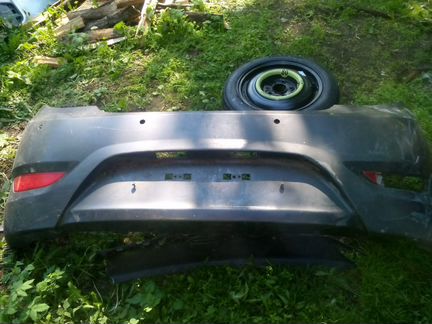 Бампер задний на Хундай солярис хэтчбек