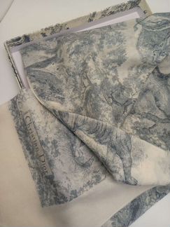Палантин Christian Dior Gray Toile de Jouy motif