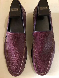 Новые Мокасины Brioni крокодил оригинал