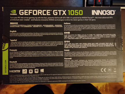 Видеокарта Inno3D GeForce GTX 1050