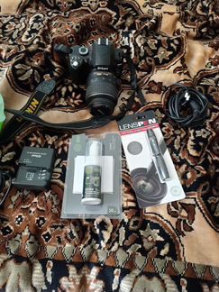 Фотоаппарат Nikon d60+обьектив+средства по уходу