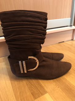 Сапоги замшевые 38 размер