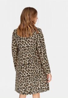 Пальто леопард Stradivarius