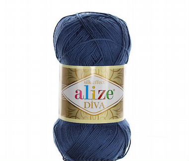 Пряжа Alize Diva Цвет 353 Джинс