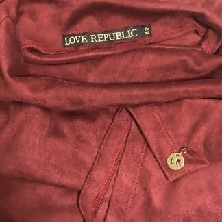 Платье love republic из искуственной замши