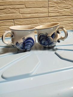 Чайник,сахарница,чашки гжель