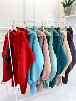 Спортивный утеплённый костюм на флисе Микки