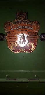 Старинный кассовый аппарат или сейф S. J. Arnheim