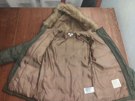 Куртка удлинённая зимняя Uniqlo 8-9 лет, 128см