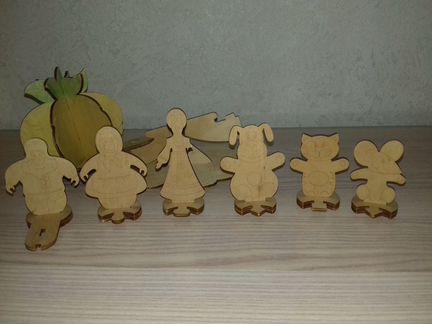 Комплект деревянных игрушек