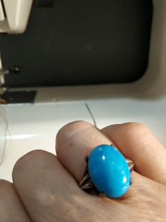 Перстень серебро и серьги с бирюзой