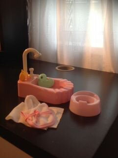 Пупсик 11см + Ванна/новый игровой набор