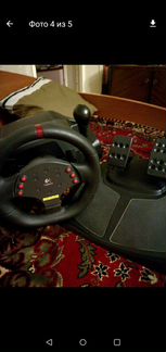 Руль игровой с педалью Logitech momo Racing