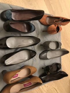 Туфли кожаные Sergio Rossi, Pollini,б/у, 37,5 -38