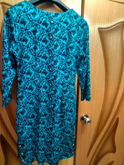 Платье бирюзовое р.48-50